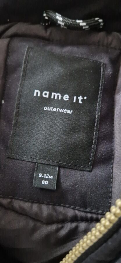 080 - Name It winterjas zwart meisje (1124bak) - Afbeelding 6