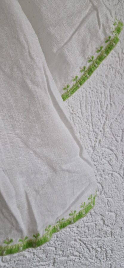 XS - Zara wijde blousetop wit lime (1124bak) - Afbeelding 5