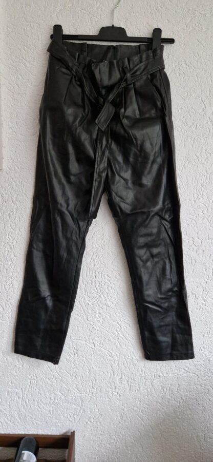 34 - Costes vegan leren broek (1124bak)