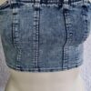 XS - Shein denim bustier top (1124bak)