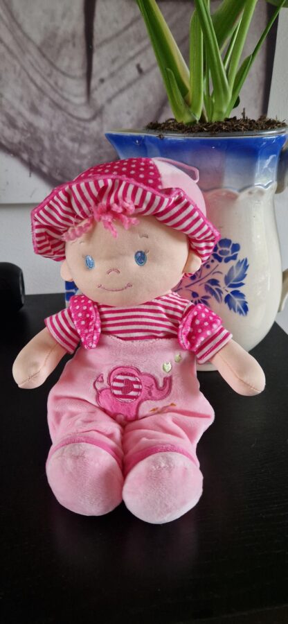 Knuffel roze pop