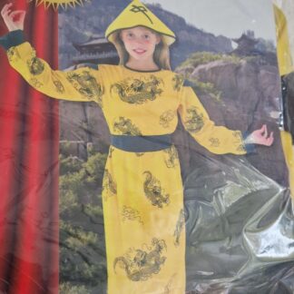 7-9 jaar - Chinese drakenjurk nieuw