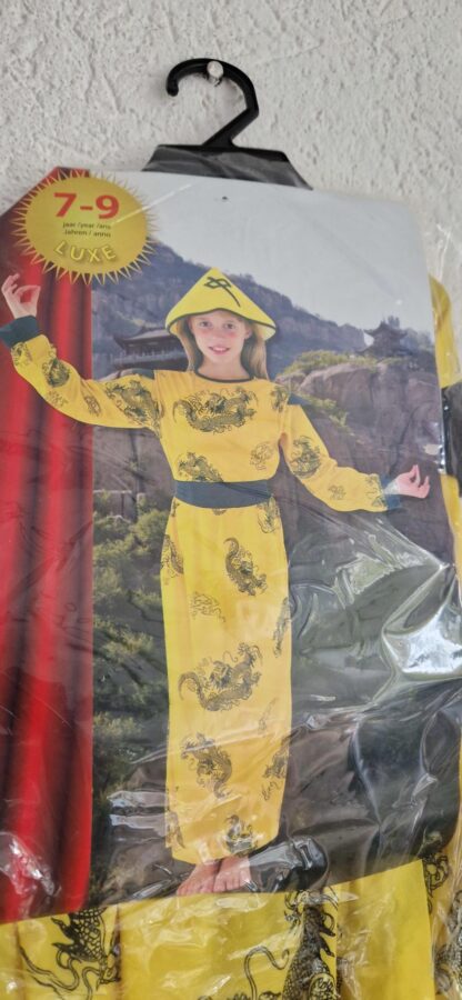 7-9 jaar - Chinese drakenjurk nieuw