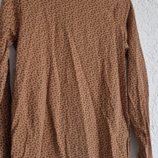 134 140 - H&M shirt caramel printje (1124natjun)