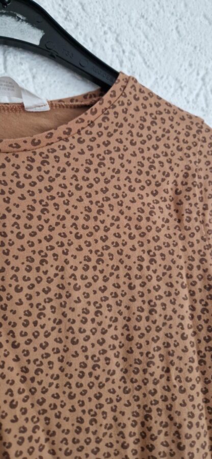 134 140 - H&M shirt caramel printje (1124natjun) - Afbeelding 3