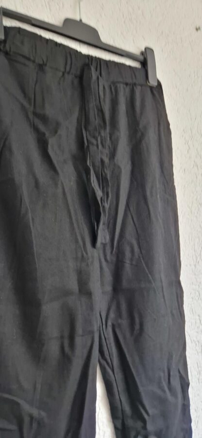 XL - Broek zwart dun linnen (1124natjun) - Afbeelding 3