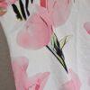 XXL - Jurk in wit met roze (1124natjun) - Afbeelding 3