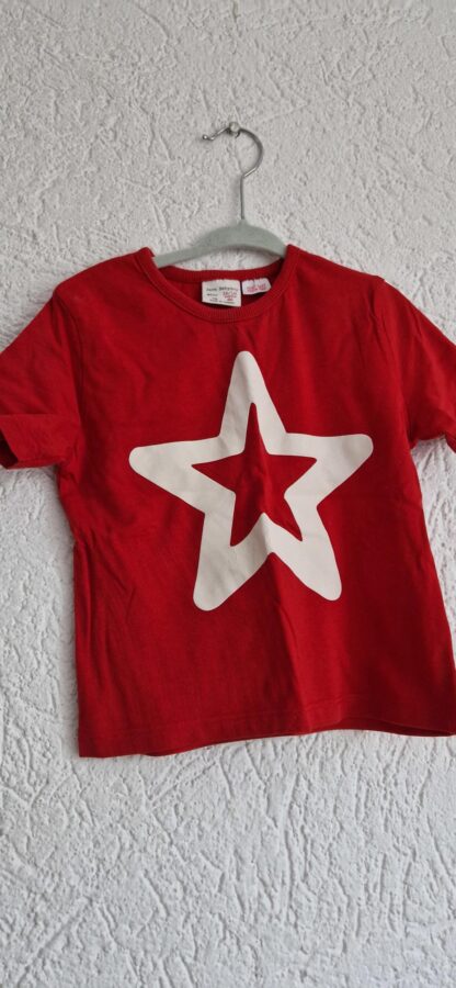 086 - Zara shirt rood wit (1124natjun)
