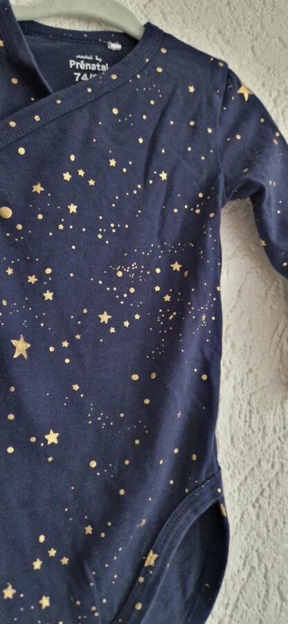 074 80 - Prenatal romper blauw goud (1124natjun) - Afbeelding 4
