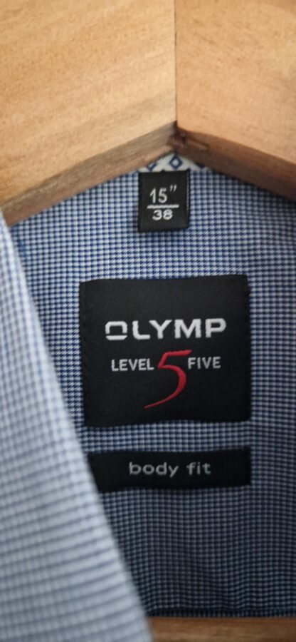 38/S - Olymp overhemd ruitje body fit (1124jac1) - Afbeelding 3