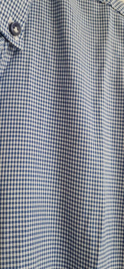 M (39) - Profuomo overhemd blauw wit ruitje (1124jac1) - Afbeelding 3