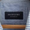 M (39) - Profuomo overhemd blauw wit ruitje (1124jac1) - Afbeelding 4