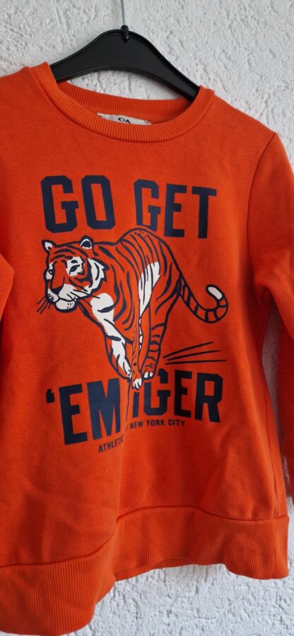116 - C&A sweater oranje tijger (1124jac1) - Afbeelding 4