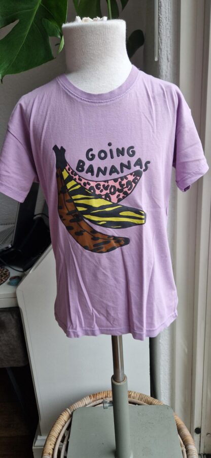 122 - Lindex shirt lila bananas (1124jac1)