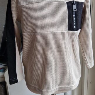 110 116 - Europe Kids truitje beige zwart (1124jac1)