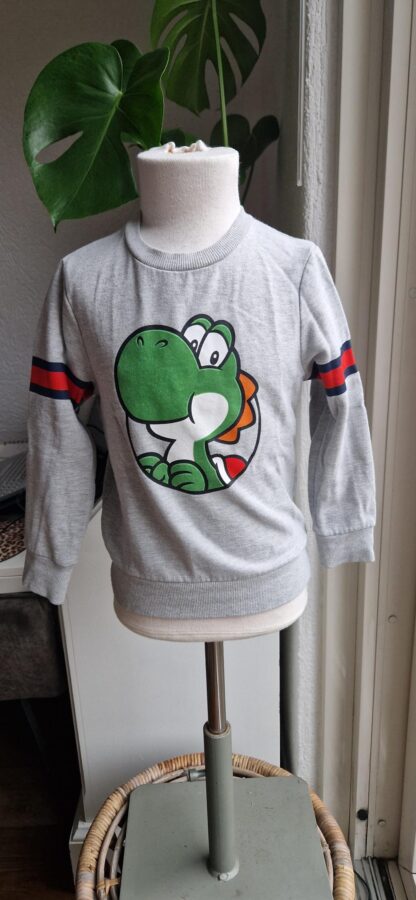 116 - Super Mario sweater grijs (1124jac1) - Afbeelding 2
