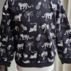 110 - Primark sweater zwart tijgers (1124jac1)