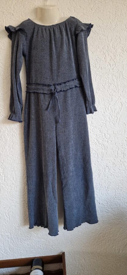 122 128 - Hema jumpsuit blauw (1124jac2)