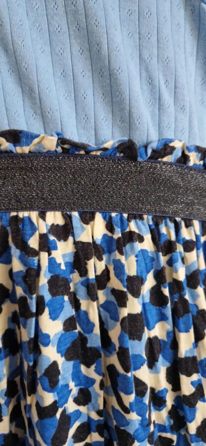 134 140 - WE jurk blauw print (1124jac2) - Afbeelding 5