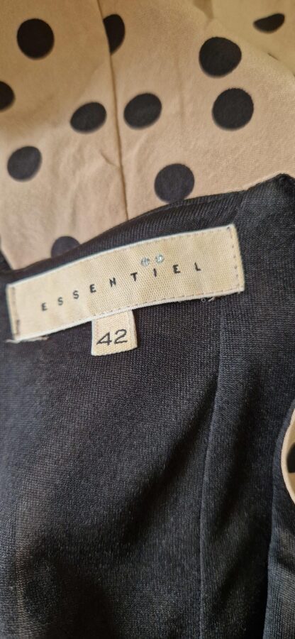 42 - Essentiel jurkje caramel zwart (1224lo2) - Afbeelding 7