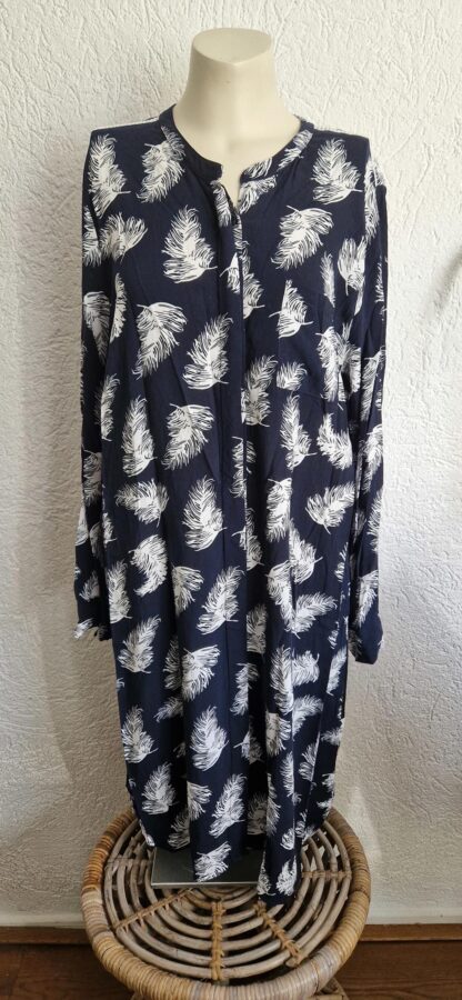 XL - Maicazz jurk zwart wit (1224lo2) - Afbeelding 2