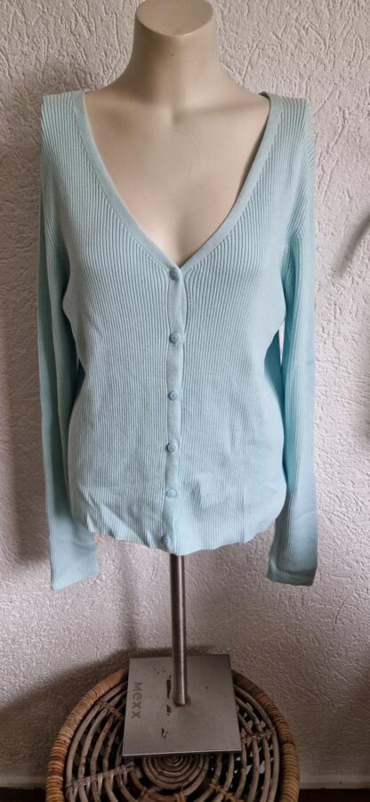 L - Primark 2 vesten mint/grijs (1224lo1) - Afbeelding 3