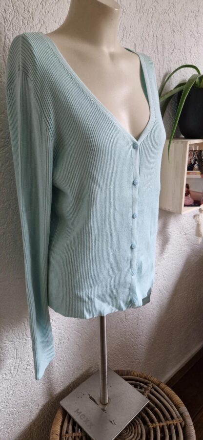 L - Primark 2 vesten mint/grijs (1224lo1) - Afbeelding 4