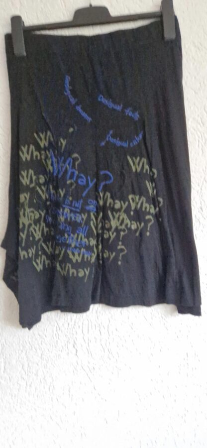 L - Desiqual rok zwart print (1224lo2)