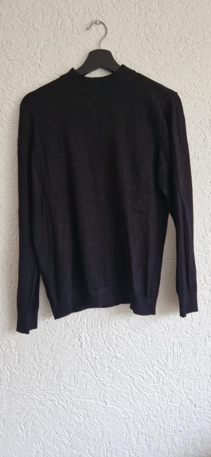 M - Zara trui zwart colletje (1224kel4)