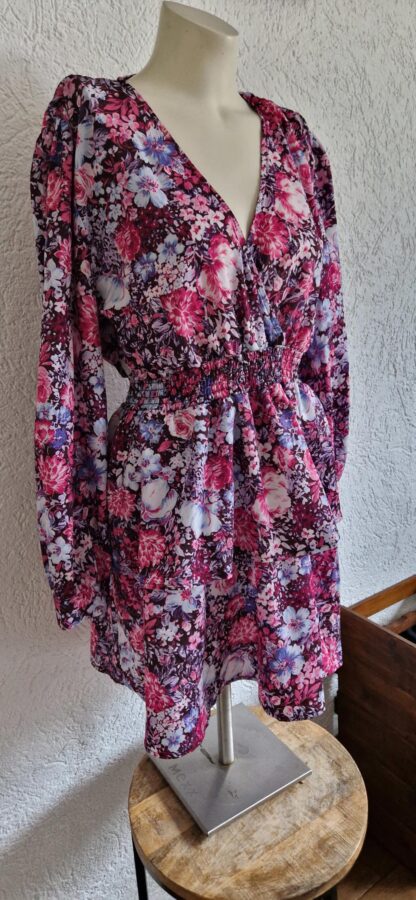 M - Shein jurk bloementjes (1224kel3)