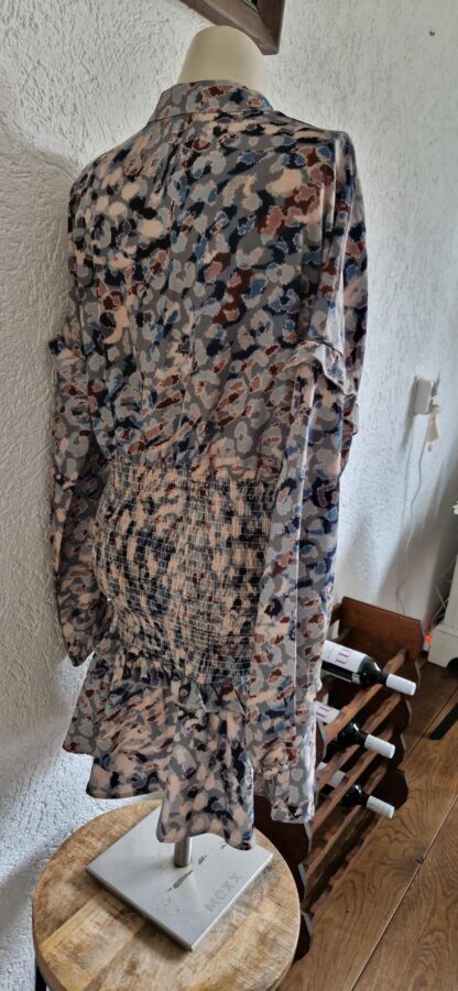 L - Shein jurkje elastiek print pastels (1224kel3) - Afbeelding 6