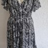 M - True Spirit jurk zwart wit (1224kel3) - Afbeelding 2