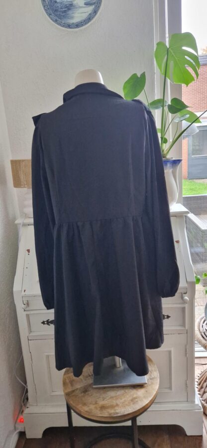 XL - Shein jurk zwart ruche (1224kel3) - Afbeelding 6