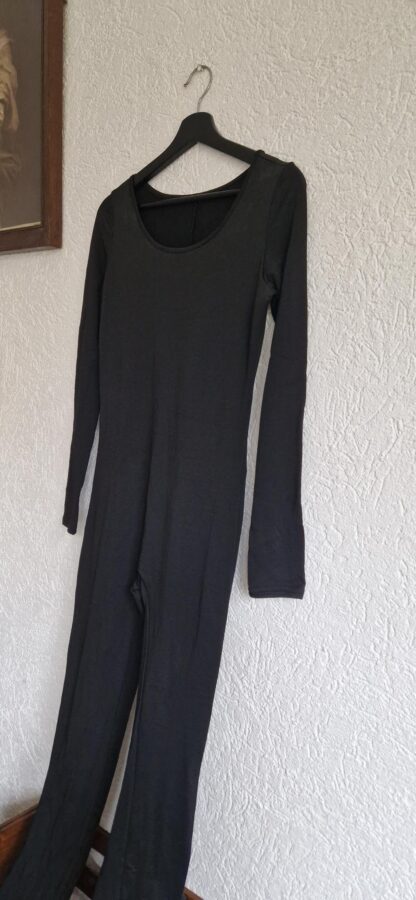 L - Jumpsuit zwart lange mouw (1224kel3) - Afbeelding 3