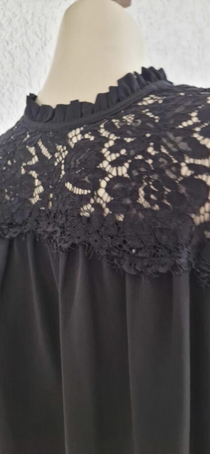 40 - Primark blouse zwart met kant (1224kel3) - Afbeelding 4
