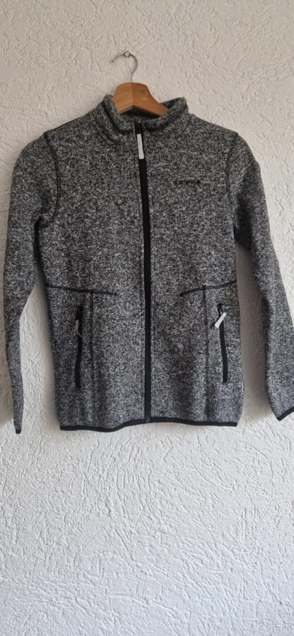 152 - Icepeak vest/jack fleece zwart melange (1224kh)