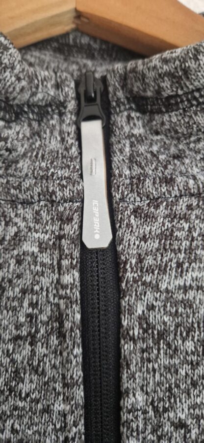 152 - Icepeak vest/jack fleece zwart melange (1224kh) - Afbeelding 3