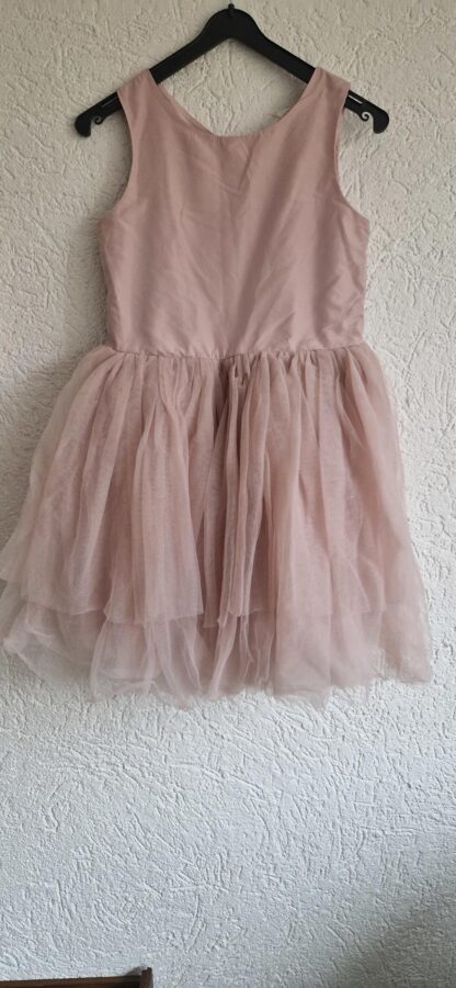 140 - H&M jurk prinses roze (1224zee)