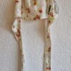 S - Zara top glanzend bloemen (1224did1) - Afbeelding 2