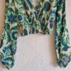 XS - Zara top groen met print (1224did1) - Afbeelding 2