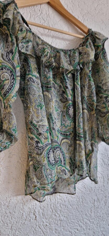 S - Mango top groen transparant (1224did1) - Afbeelding 3