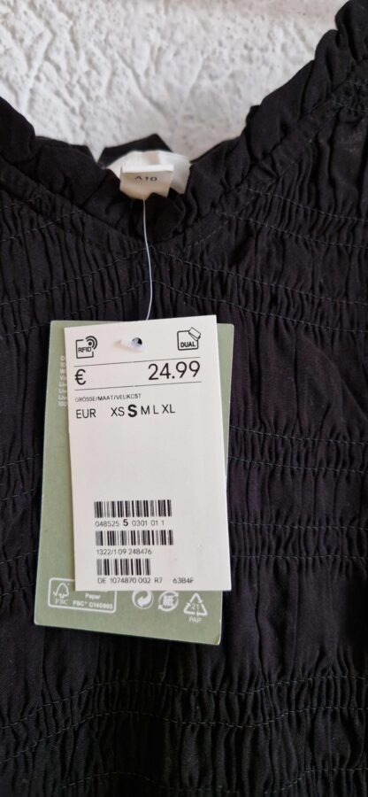 S - H&M jurkje zwart nieuw (1224did1) - Afbeelding 4