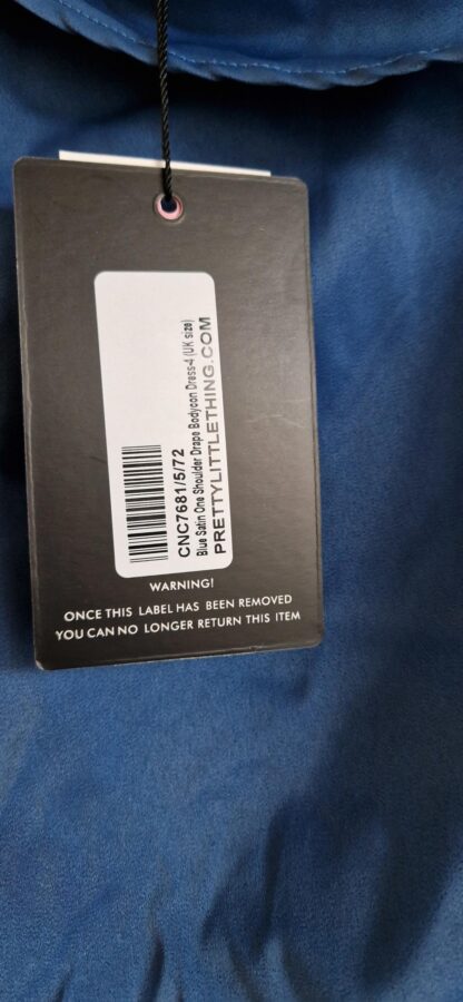 32 - Prettylittlething jurk blauw nieuw (1224did1) - Afbeelding 4