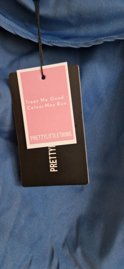 32 - Prettylittlething jurk blauw nieuw (1224did1) - Afbeelding 5