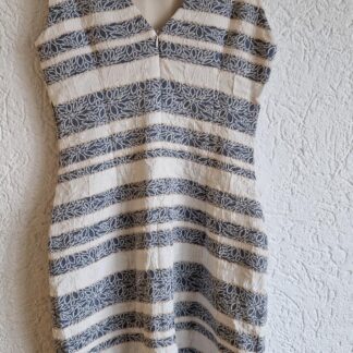 36 - Explosion jurk blauw wit (1224did1)