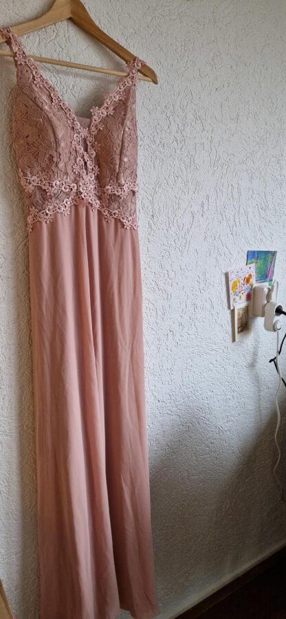 S - Made in Italy maxi dress gala roze (1224did1)
