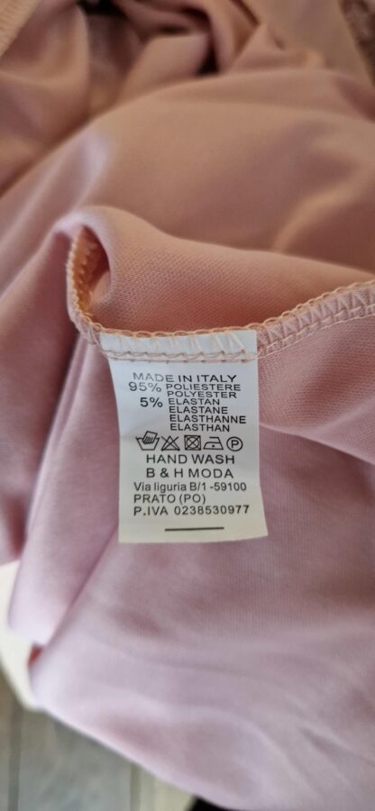 S - Made in Italy maxi dress gala roze (1224did1) - Afbeelding 9