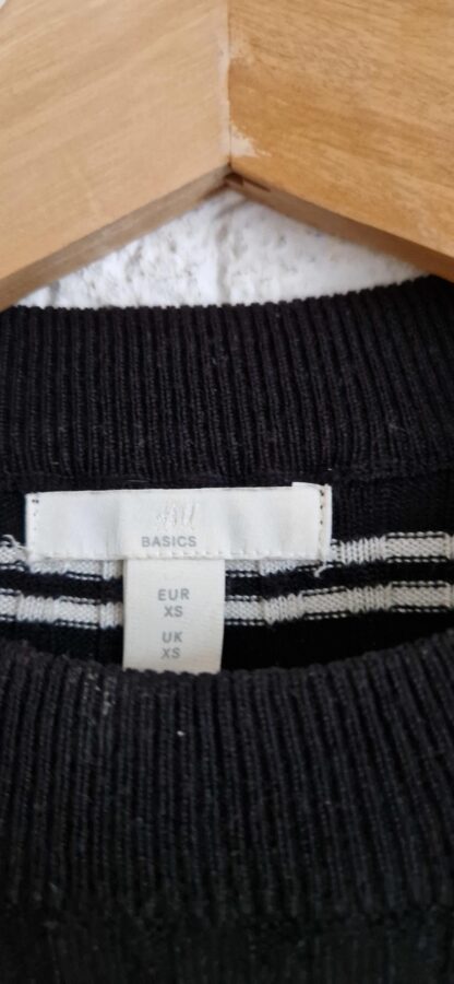 XS - H&M truitje zwart wit (1224did2) - Afbeelding 3