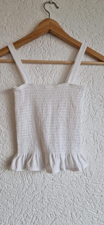 XS - H&M top smok wit (1224did2)