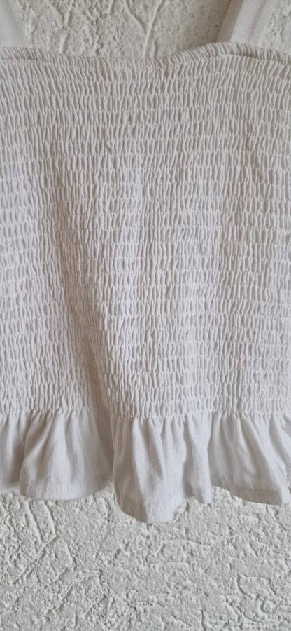 XS - H&M top smok wit (1224did2) - Afbeelding 3